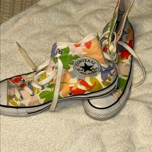 Converse Multicolor Floral High-Top Sneakers